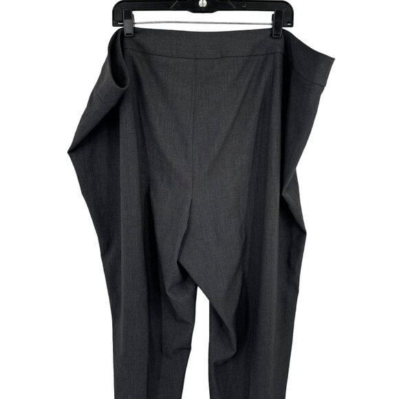 Calvin Klein Women's Traditional Gray Dress Pants 24W straight stretch career - Picture 5 of 10